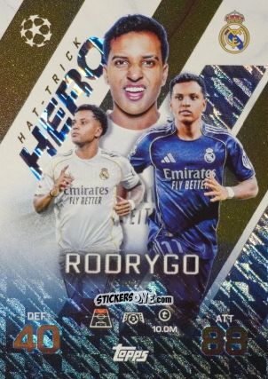 Cromo Rodrygo - UEFA Champions League & Europa League 2025-2026. Match Attax Extra
 n. 257 - Topps