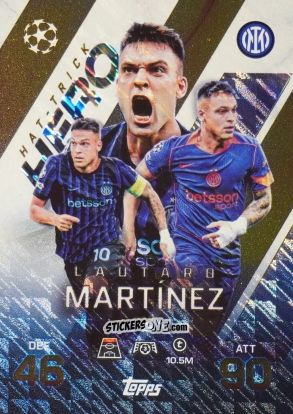 Cromo Lautaro Martinez - UEFA Champions League & Europa League 2025-2026. Match Attax Extra
 n. 260 - Topps