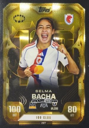 Figurina Selma Bacha - UEFA Champions League & Europa League 2025-2026. Match Attax Extra
 n. 287 - Topps