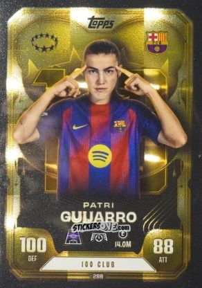 Sticker Patri Guijarro - UEFA Champions League & Europa League 2025-2026. Match Attax Extra
 n. 288 - Topps