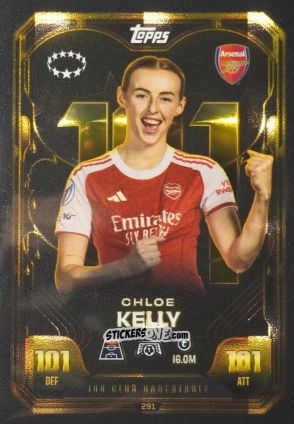 Figurina Chloe Kelly - UEFA Champions League & Europa League 2025-2026. Match Attax Extra
 n. 291 - Topps