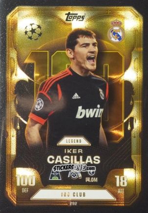 Cromo Iker Casillas - UEFA Champions League & Europa League 2025-2026. Match Attax Extra
 n. 292 - Topps