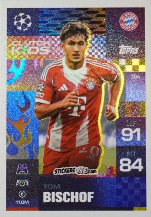 Figurina Tom Bischof - UEFA Champions League & Europa League 2025-2026. Match Attax Extra
 n. 304 - Topps