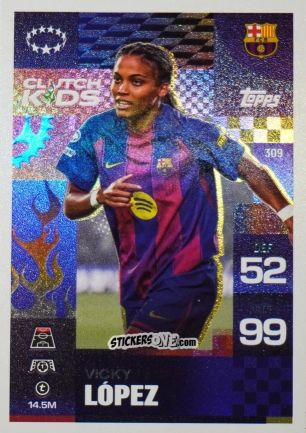 Sticker Vicky Lopez - UEFA Champions League & Europa League 2025-2026. Match Attax Extra
 n. 309 - Topps