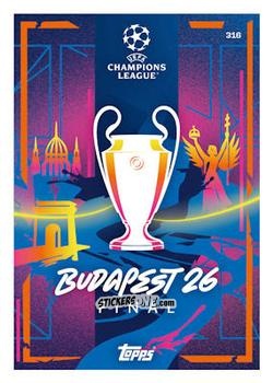 Cromo UEFA Champions League - Budapest 26 - UEFA Champions League & Europa League 2025-2026. Match Attax Extra
 n. 316 - Topps