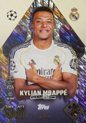 Figurina Kylian Mbappe - UEFA Champions League & Europa League 2025-2026. Match Attax Extra
 n. BAB8 - Topps