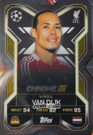 Sticker Virgil Van Dijk - UEFA Champions League & Europa League 2025-2026. Match Attax Extra
 n. CX1 - Topps