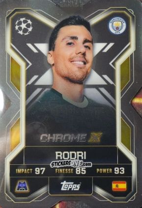 Cromo Rodri - UEFA Champions League & Europa League 2025-2026. Match Attax Extra
 n. CX2 - Topps