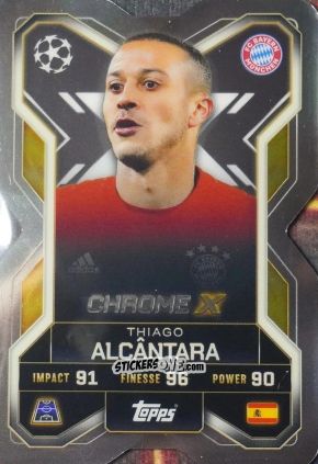Cromo Thiago Alcantara - UEFA Champions League & Europa League 2025-2026. Match Attax Extra
 n. CX6 - Topps