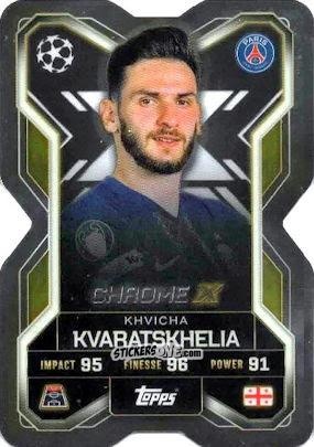 Sticker Khvicha Kvaratskhelia - UEFA Champions League & Europa League 2025-2026. Match Attax Extra
 n. CX7 - Topps