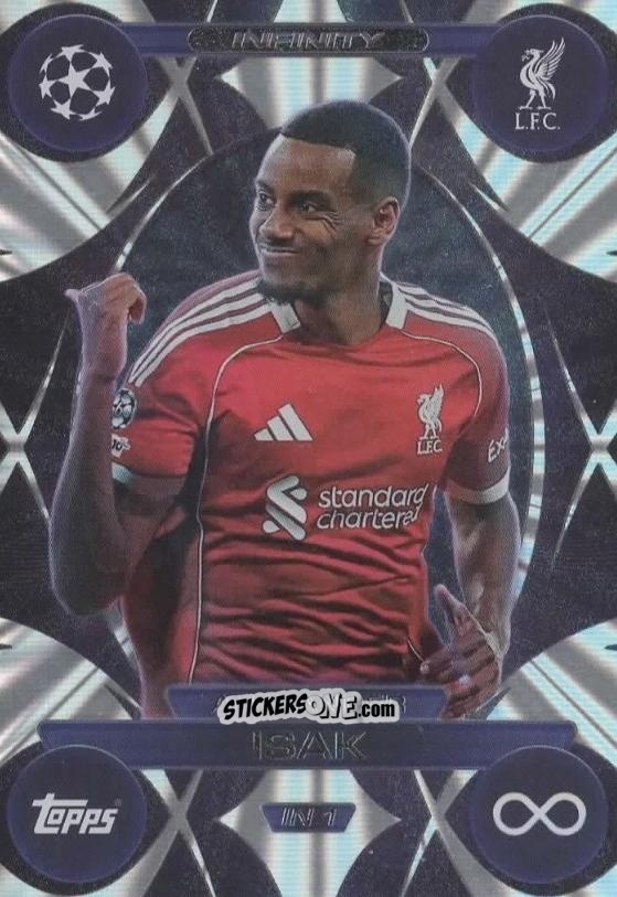 Figurina Alexander Isak - UEFA Champions League & Europa League 2025-2026. Match Attax Extra
 n. IN1 - Topps