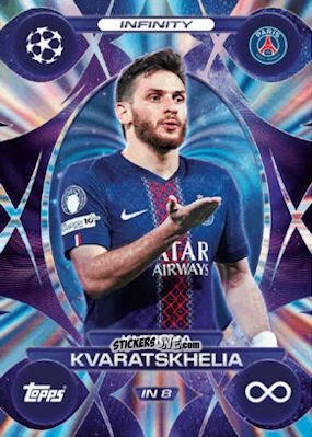 Sticker Khvicha Kvaratskhelia - UEFA Champions League & Europa League 2025-2026. Match Attax Extra
 n. IN8 - Topps