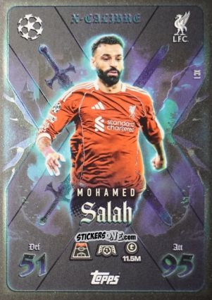 Sticker Mohamed Salah - UEFA Champions League & Europa League 2025-2026. Match Attax Extra
 n. XC1 - Topps