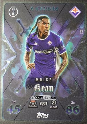 Cromo Moise Kean - UEFA Champions League & Europa League 2025-2026. Match Attax Extra
 n. XC3 - Topps
