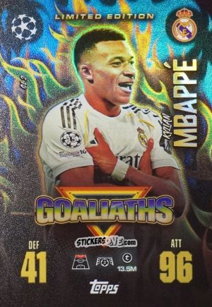 Figurina Kylian Mbappé - UEFA Champions League & Europa League 2025-2026. Match Attax Extra
 n. GL2 - Topps