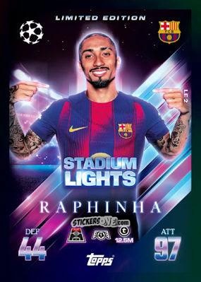 Cromo Raphinha - UEFA Champions League & Europa League 2025-2026. Match Attax Extra
 n. LE2 - Topps