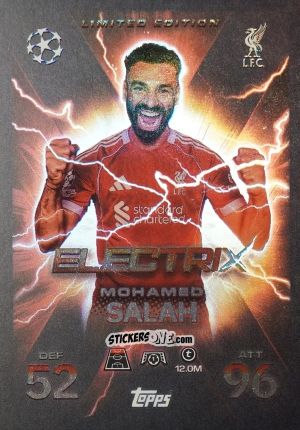 Sticker Mohamed Salah - UEFA Champions League & Europa League 2025-2026. Match Attax Extra
 n. LE3 - Topps