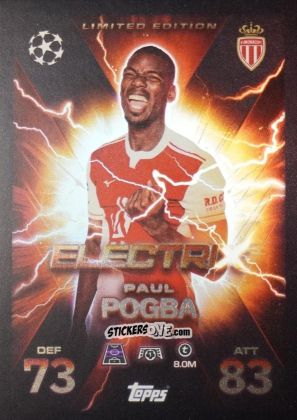 Cromo Paul Pogba - UEFA Champions League & Europa League 2025-2026. Match Attax Extra
 n. LE14 - Topps