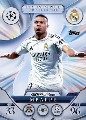 Figurina Kylian Mbappé - UEFA Champions League & Europa League 2025-2026. Match Attax Extra
 n. PP5 - Topps
