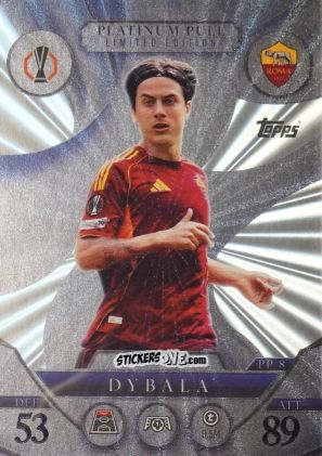 Cromo Paulo Dybala - UEFA Champions League & Europa League 2025-2026. Match Attax Extra
 n. PP8 - Topps