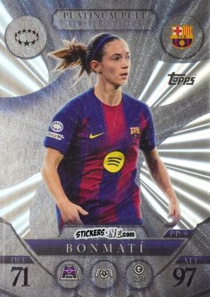 Sticker Aitana Bonmatí - UEFA Champions League & Europa League 2025-2026. Match Attax Extra
 n. PP9 - Topps