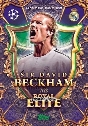 Figurina Sir David Beckham - UEFA Champions League & Europa League 2025-2026. Match Attax Extra
 n. RE-DB-p - Topps