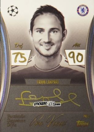 Sticker Frank Lampard - UEFA Champions League & Europa League 2025-2026. Match Attax Extra
 n. PRO2 - Topps