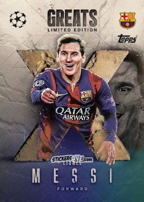 Sticker Lionel Messi - UEFA Champions League & Europa League 2025-2026. Match Attax Extra
 n. LEXG2 - Topps