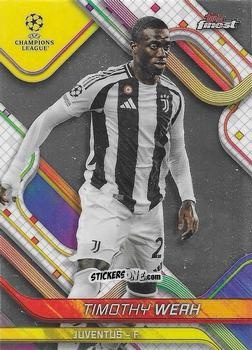 Cromo Timothy Weah - Finest UEFA Club Competitions 2024-2025
 n. 2 - Topps