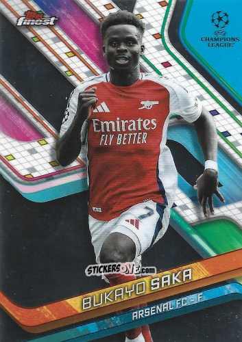 Sticker Bukayo Saka - Finest UEFA Club Competitions 2024-2025
 n. 77 - Topps