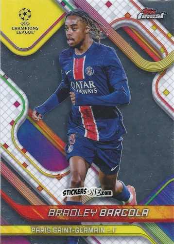 Figurina Bradley Barcola - Finest UEFA Club Competitions 2024-2025
 n. 95 - Topps
