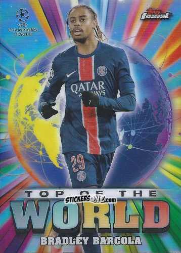 Figurina Bradley Barcola - Finest UEFA Club Competitions 2024-2025
 n. TW-8 - Topps