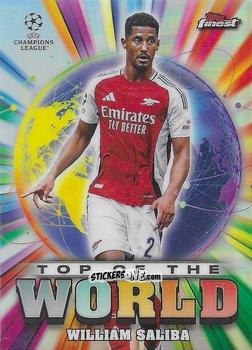 Figurina William Saliba - Finest UEFA Club Competitions 2024-2025
 n. TW-16 - Topps