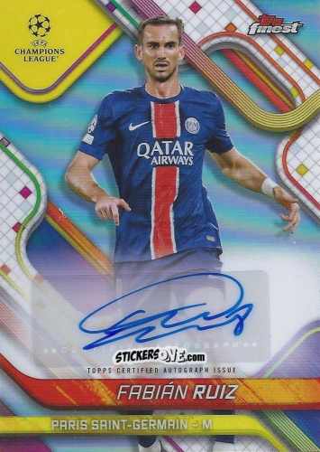 Cromo Fabian Ruiz - Finest UEFA Club Competitions 2024-2025
 n. BA-RZ - Topps