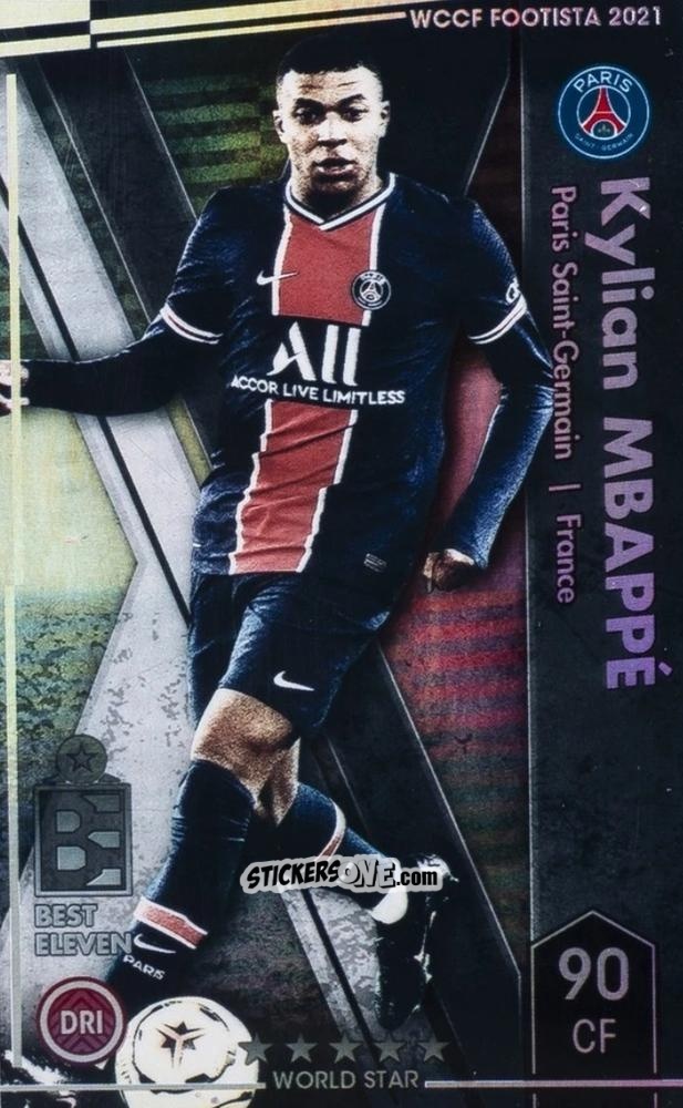 Figurina Kylian Mbappé - Wccf Footista 2021 n. EXTRA-5 - Panini