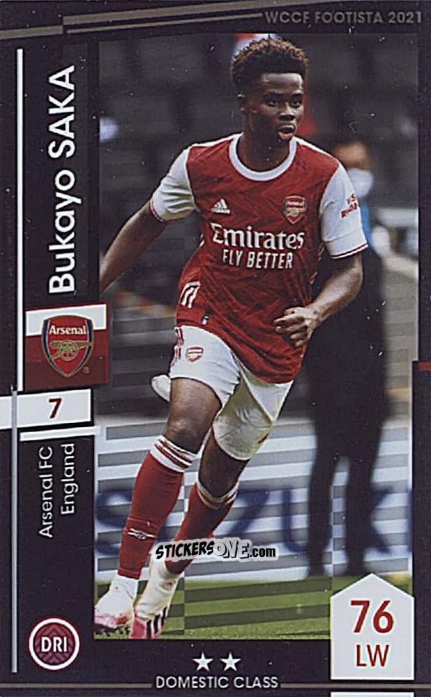 Sticker Bukayo Saka - Wccf Footista 2021 Serie F21-4
 n. 2 - Panini