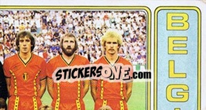 Sticker Equipe  Belgique - Football Belgium 1982-1983 - Panini