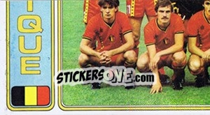 Sticker Equipe  Belgique - Football Belgium 1982-1983 - Panini