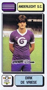 Sticker Dirk de Vriese - Football Belgium 1982-1983 - Panini
