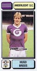 Figurina Hugo Broos - Football Belgium 1982-1983 - Panini