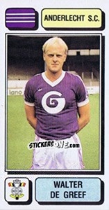 Sticker Walter de Greef - Football Belgium 1982-1983 n. 13 - Panini