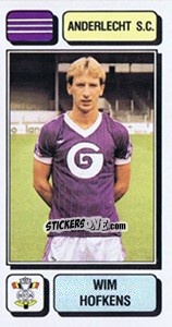 Figurina Wim Hofkens - Football Belgium 1982-1983 - Panini