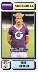 Sticker Wim Hofkens - Football Belgium 1982-1983 n. 15 - Panini