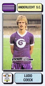 Figurina Ludo Coeck - Football Belgium 1982-1983 - Panini