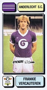 Sticker Frankie Vercauteren - Football Belgium 1982-1983 - Panini