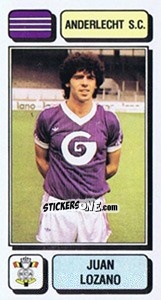 Sticker Juan Lozano - Football Belgium 1982-1983 - Panini
