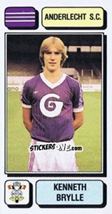 Sticker Kenneth Brylle - Football Belgium 1982-1983 - Panini