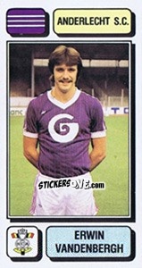 Sticker Erwin Vandenbergh - Football Belgium 1982-1983 - Panini