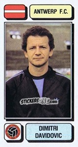 Figurina Dimitri Davidovic - Football Belgium 1982-1983 - Panini