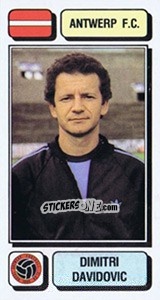 Sticker Dimitri Davidovic - Football Belgium 1982-1983 n. 25 - Panini